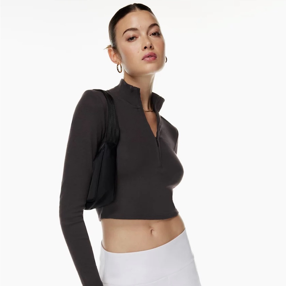 Aritzia Half-Zip Black Longsleeve